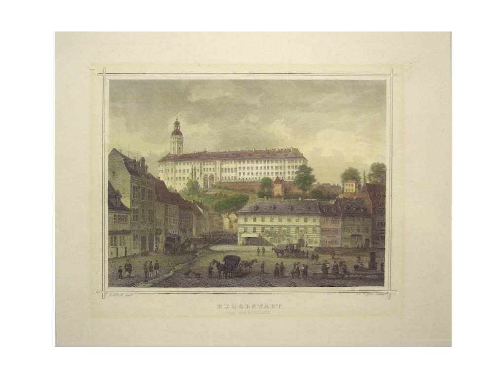 1Orig.kol Stahlst. Poppel Rohbock RUDOLSTADT MARKTPLATZ  